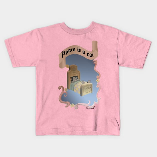 FIGARO IS A CAT - WDWNT Kids T-Shirt by magicskyway